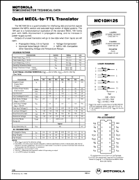 datasheet for MC10H125FN by ON Semiconductor
