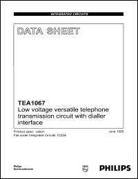 datasheet for TEA1067 by Philips Semiconductors