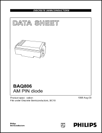 datasheet for BAQ806 by Philips Semiconductors