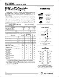 datasheet for MC10H350M by ON Semiconductor
