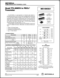 datasheet for MC10H351FN by ON Semiconductor