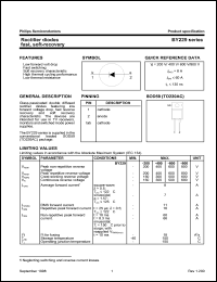 datasheet for BY229-800 by Philips Semiconductors