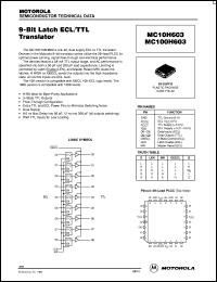 datasheet for MC10H603FN by ON Semiconductor