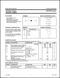 datasheet for BYV79E-150 by Philips Semiconductors