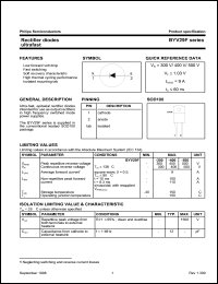 datasheet for BYV29F-500 by Philips Semiconductors