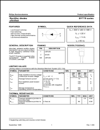 datasheet for BYT79-300 by Philips Semiconductors