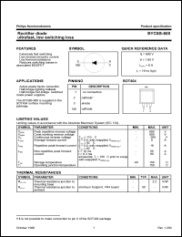 datasheet for BYC8B-600 by Philips Semiconductors