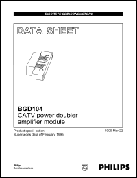 datasheet for BGD104 by Philips Semiconductors