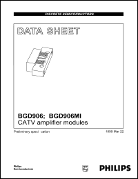 datasheet for BGD906 by Philips Semiconductors