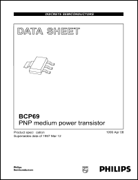 datasheet for BCP69 by Philips Semiconductors