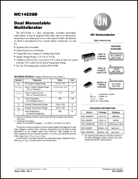datasheet for MC14528BFEL by ON Semiconductor