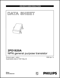 datasheet for 2PD1820AS by Philips Semiconductors