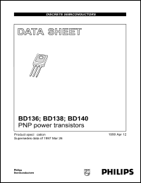 datasheet for BD136 by Philips Semiconductors