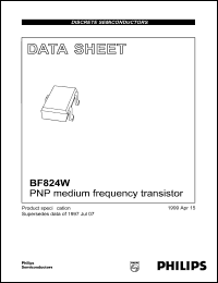 datasheet for BF824W by Philips Semiconductors
