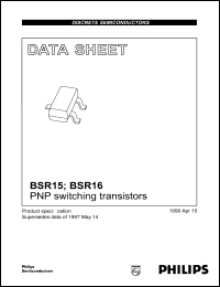 datasheet for BSR15 by Philips Semiconductors
