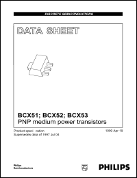 datasheet for BCX51-10 by Philips Semiconductors