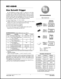 datasheet for MC14584BD by ON Semiconductor