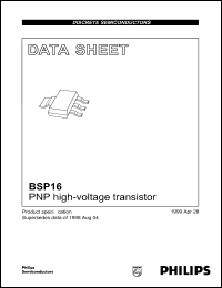 datasheet for BSP16 by Philips Semiconductors