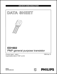 datasheet for ED1602 by Philips Semiconductors