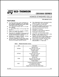 datasheet for CB35000 by SGS-Thomson Microelectronics