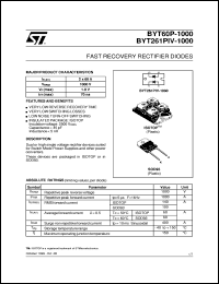 datasheet for BYT261PIV-1000 by SGS-Thomson Microelectronics