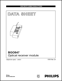 datasheet for BGO847 by Philips Semiconductors