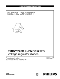 datasheet for PMBZ5241B by Philips Semiconductors