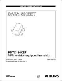 datasheet for PDTC124XEF by Philips Semiconductors