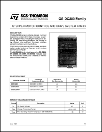 datasheet for GS-DC200S by SGS-Thomson Microelectronics