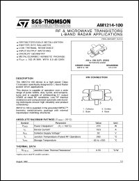datasheet for AM1214-100 by SGS-Thomson Microelectronics