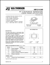 datasheet for AM1214-200 by SGS-Thomson Microelectronics