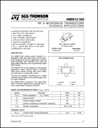 datasheet for AM0912-300 by SGS-Thomson Microelectronics