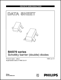 datasheet for BAS70-05 by Philips Semiconductors