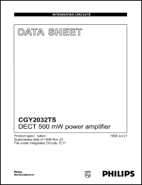 datasheet for CGY2032TS by Philips Semiconductors