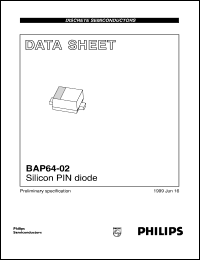 datasheet for BAP64-02 by Philips Semiconductors