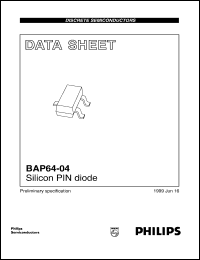 datasheet for BAP64-04 by Philips Semiconductors