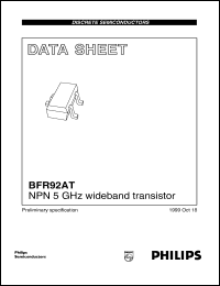 datasheet for BFR92AT by Philips Semiconductors