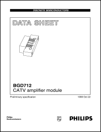 datasheet for BGD712 by Philips Semiconductors