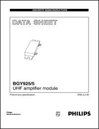 datasheet for BGY925/5 by Philips Semiconductors