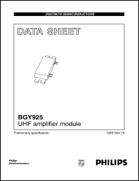 datasheet for BGY925 by Philips Semiconductors