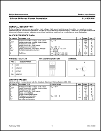 datasheet for BU4530AW by Philips Semiconductors