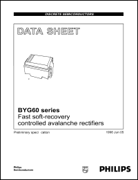 datasheet for BYG60D by Philips Semiconductors