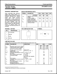 datasheet for BYQ30ED-100 by Philips Semiconductors