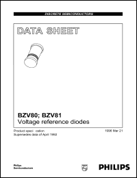 datasheet for BZV80 by Philips Semiconductors