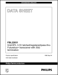 datasheet for FBL22031BB by Philips Semiconductors