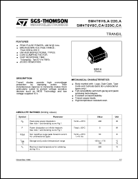 datasheet for SM4T150 by SGS-Thomson Microelectronics