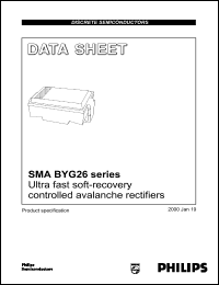 datasheet for BYG26D by Philips Semiconductors