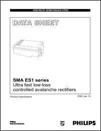 datasheet for ES1A by Philips Semiconductors