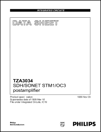 datasheet for TZA3034TT by Philips Semiconductors