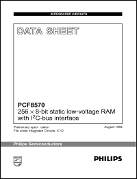 datasheet for PCF8570T by Philips Semiconductors